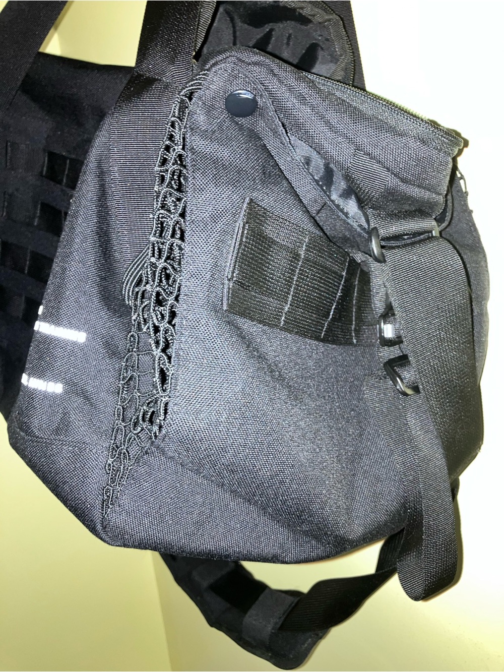 ASRV Gym Duffel Bag Carryall Travel Carrier Black Lightweight backpack school - Picture 3 of 11